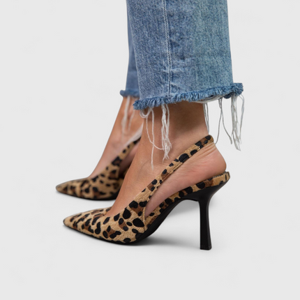 Women’s Leopard Print Slingback Heels
