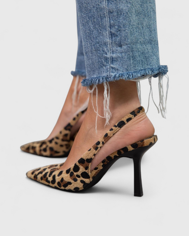 Women’s Leopard Print Slingback Heels