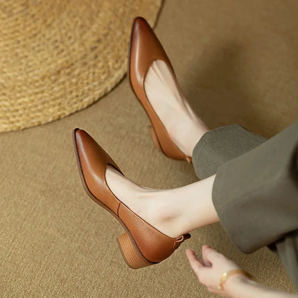 Women’s Low Block Heel Pumps