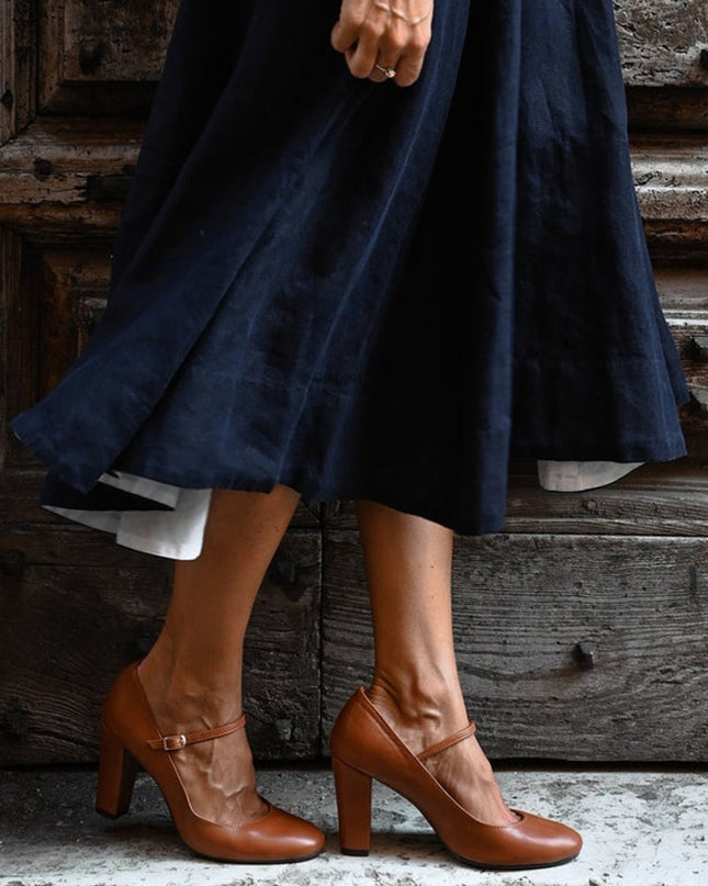 Women’s Mary Jane Block Heel Pumps
