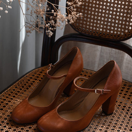 Women’s Mary Jane Block Heel Pumps