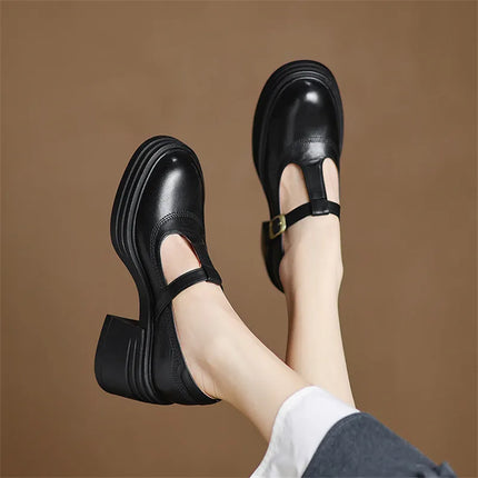 Women’s Mary Jane Block Heel Shoes