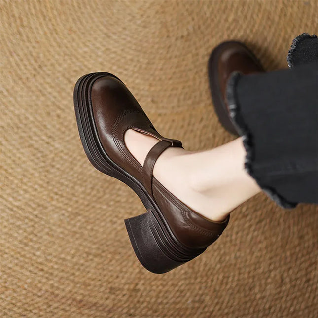 Women’s Mary Jane Block Heel Shoes