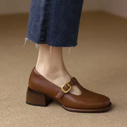 Women’s Mary Jane Mule Block Heels