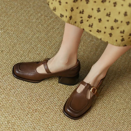 Women’s Mary Jane Mule Block Heels
