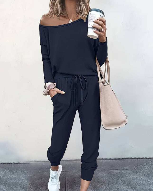 Women’s Off-Shoulder Lounge Set