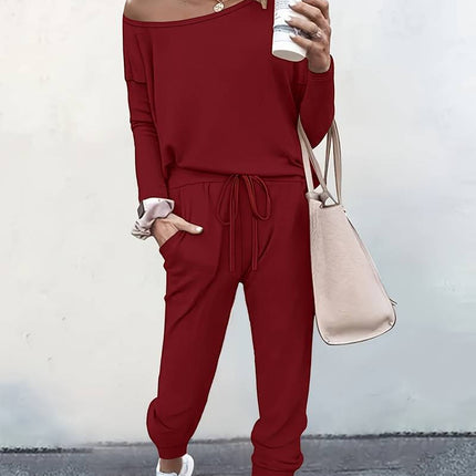 Women’s Off-Shoulder Lounge Set