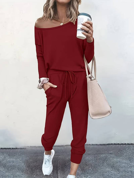 Women’s Off-Shoulder Lounge Set