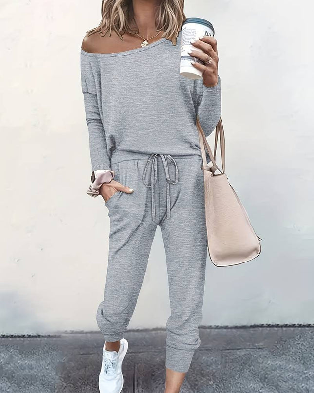 Women’s Off-Shoulder Lounge Set