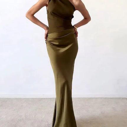 Women’s One-Shoulder Summer Maxi Wedding Guest Dress