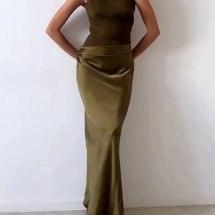 Women’s One-Shoulder Summer Maxi Wedding Guest Dress