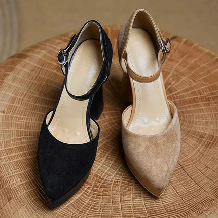 Women’s Platform Mary Jane Block Heels