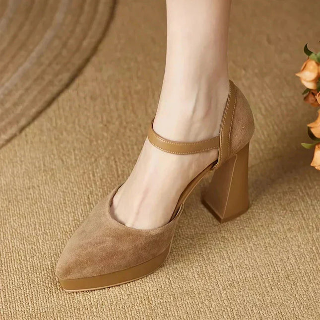 Women’s Platform Mary Jane Block Heels