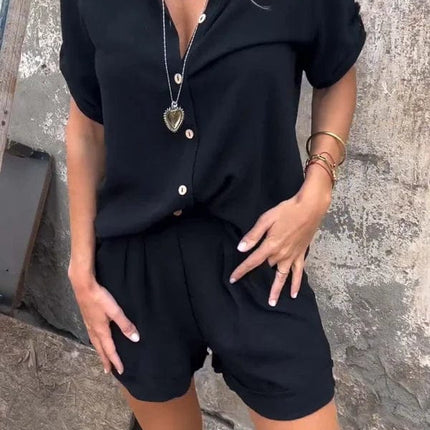 Women’s Relaxed Shirt and Shorts Set