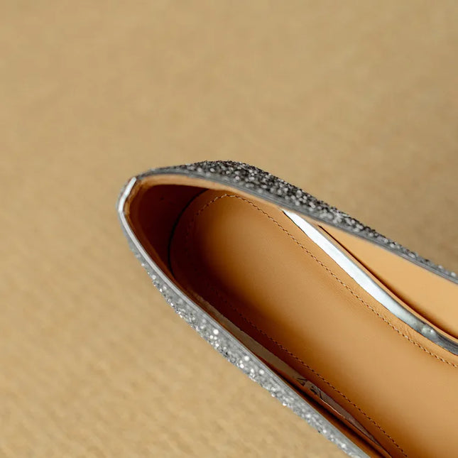 Women’s Rhinestone Buckle Pointed Toe Heels