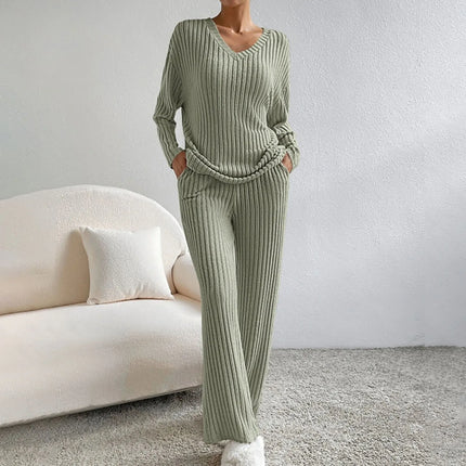 Women’s Ribbed Knit Lounge Set
