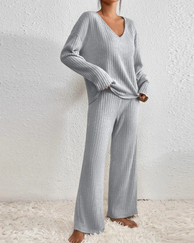 Women’s Ribbed Knit Lounge Set