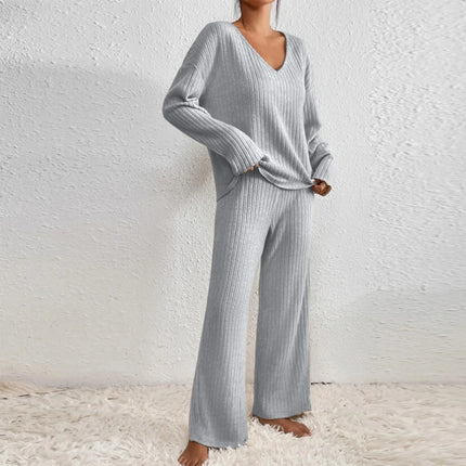 Women’s Ribbed Knit Lounge Set