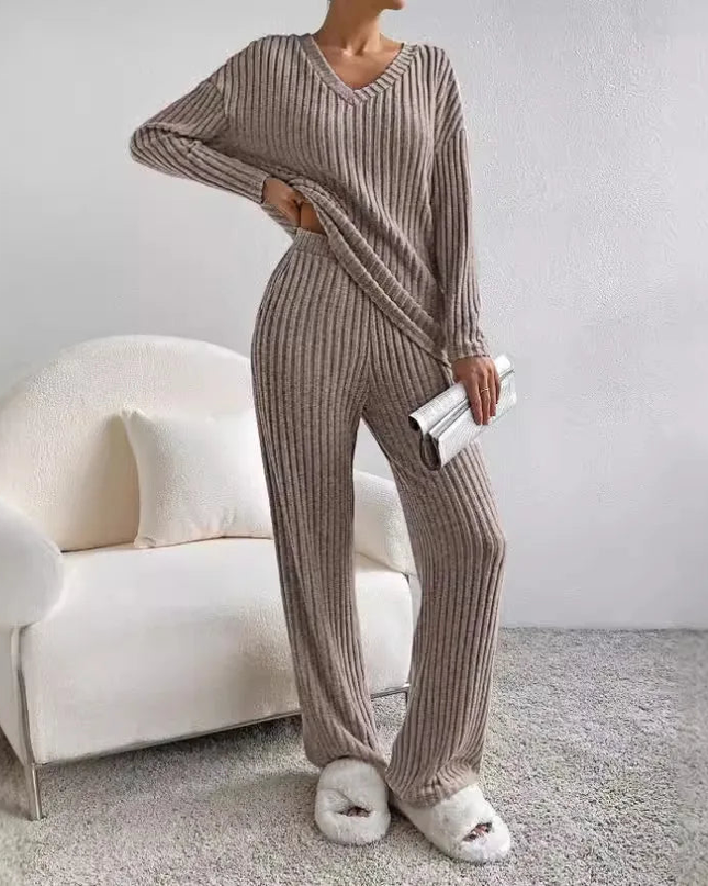 Women’s Ribbed Knit Lounge Set