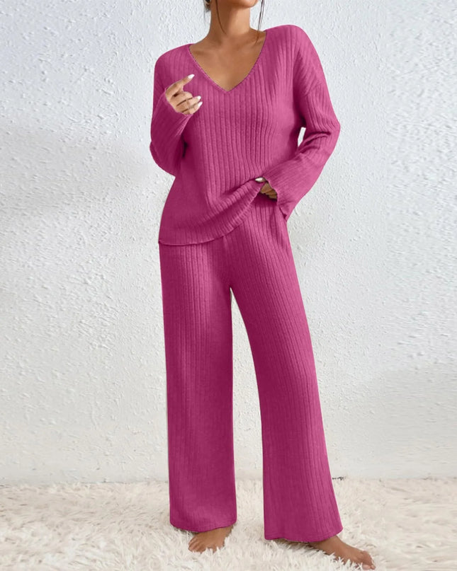 Women’s Ribbed Knit Lounge Set