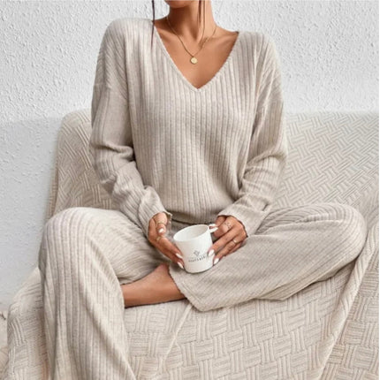 Women’s Ribbed Knit Lounge Set