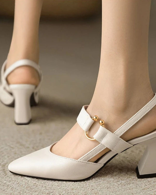 Women’s Ring Detail Slingback Heels
