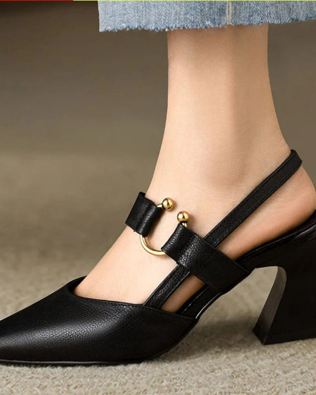 Women’s Ring Detail Slingback Heels