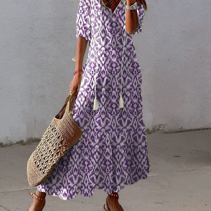 Women’s Santorini Tassel Maxi Dress