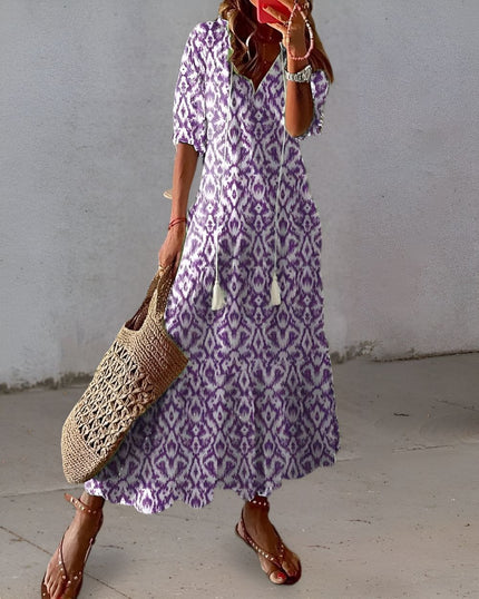 Women’s Santorini Tassel Maxi Dress