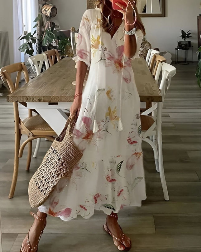 Women’s Santorini Tassel Maxi Dress