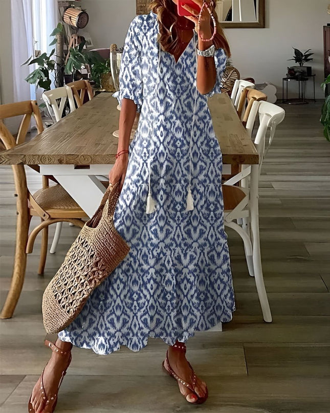 Women’s Santorini Tassel Maxi Dress