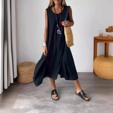 Women’s Sleeveless Boho Maxi Dress