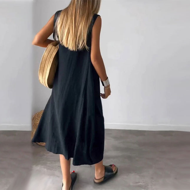 Women’s Sleeveless Boho Maxi Dress