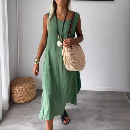 Women’s Sleeveless Boho Maxi Dress
