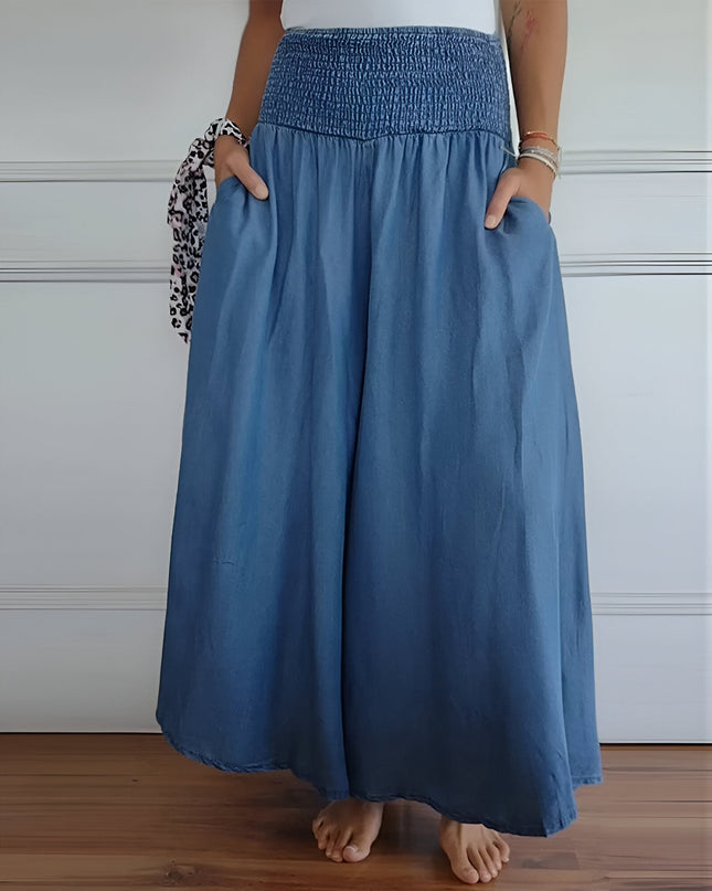 Women’s Smocked Waist Maxi Skirt
