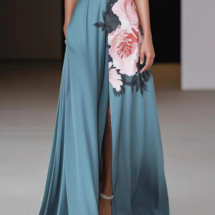 Women’s Summer Prism Flow Maxi Wedding Guest Dress