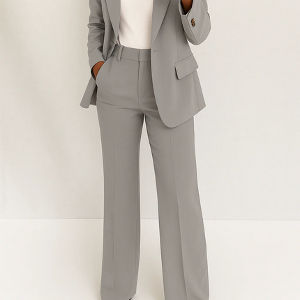 Women’s Tailored Blazer and Straight Leg Trouser Set