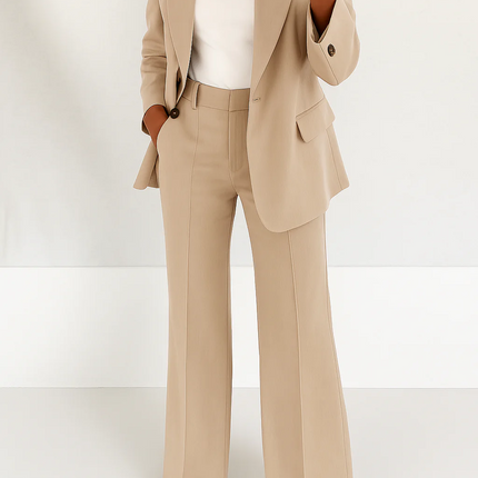 Women’s Tailored Blazer and Straight Leg Trouser Set