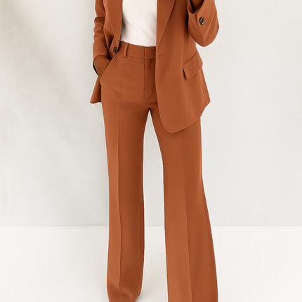 Women’s Tailored Blazer and Straight Leg Trouser Set
