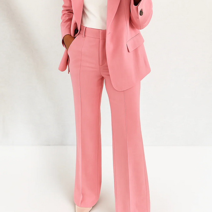 Women’s Tailored Blazer and Straight Leg Trouser Set