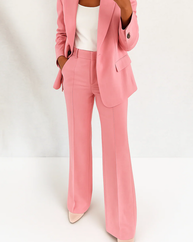 Women’s Tailored Blazer and Straight Leg Trouser Set