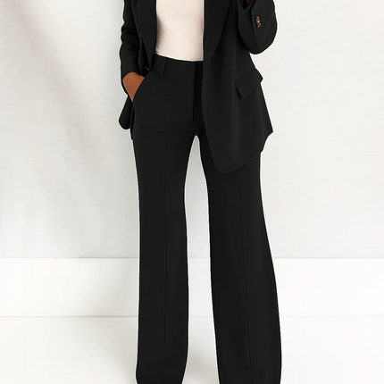 Women’s Tailored Blazer and Straight Leg Trouser Set