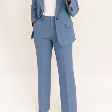 Women’s Tailored Blazer and Straight Leg Trouser Set