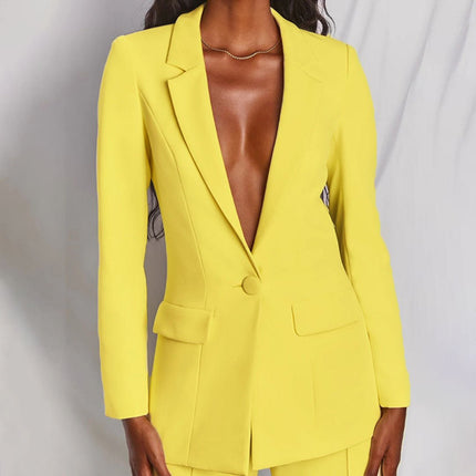 Women’s Tailored Blazer and Wide Leg Trouser Set