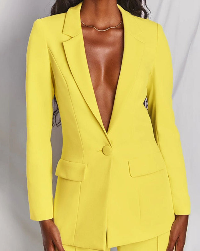Women’s Tailored Blazer and Wide Leg Trouser Set