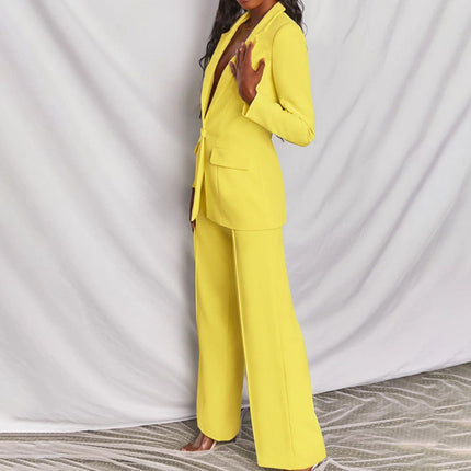 Women’s Tailored Blazer and Wide Leg Trouser Set