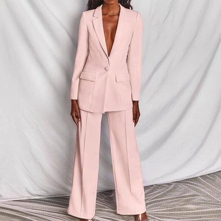 Women’s Tailored Blazer and Wide Leg Trouser Set