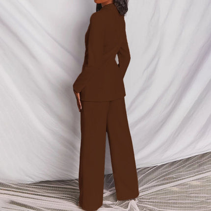 Women’s Tailored Blazer and Wide Leg Trouser Set