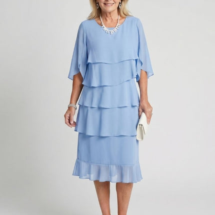 Women’s Tiered Chiffon Midi Dress