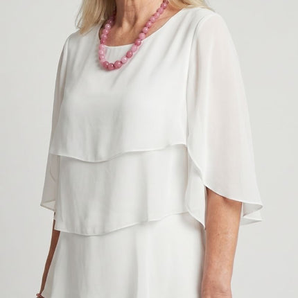 Women’s Tiered Chiffon Midi Dress